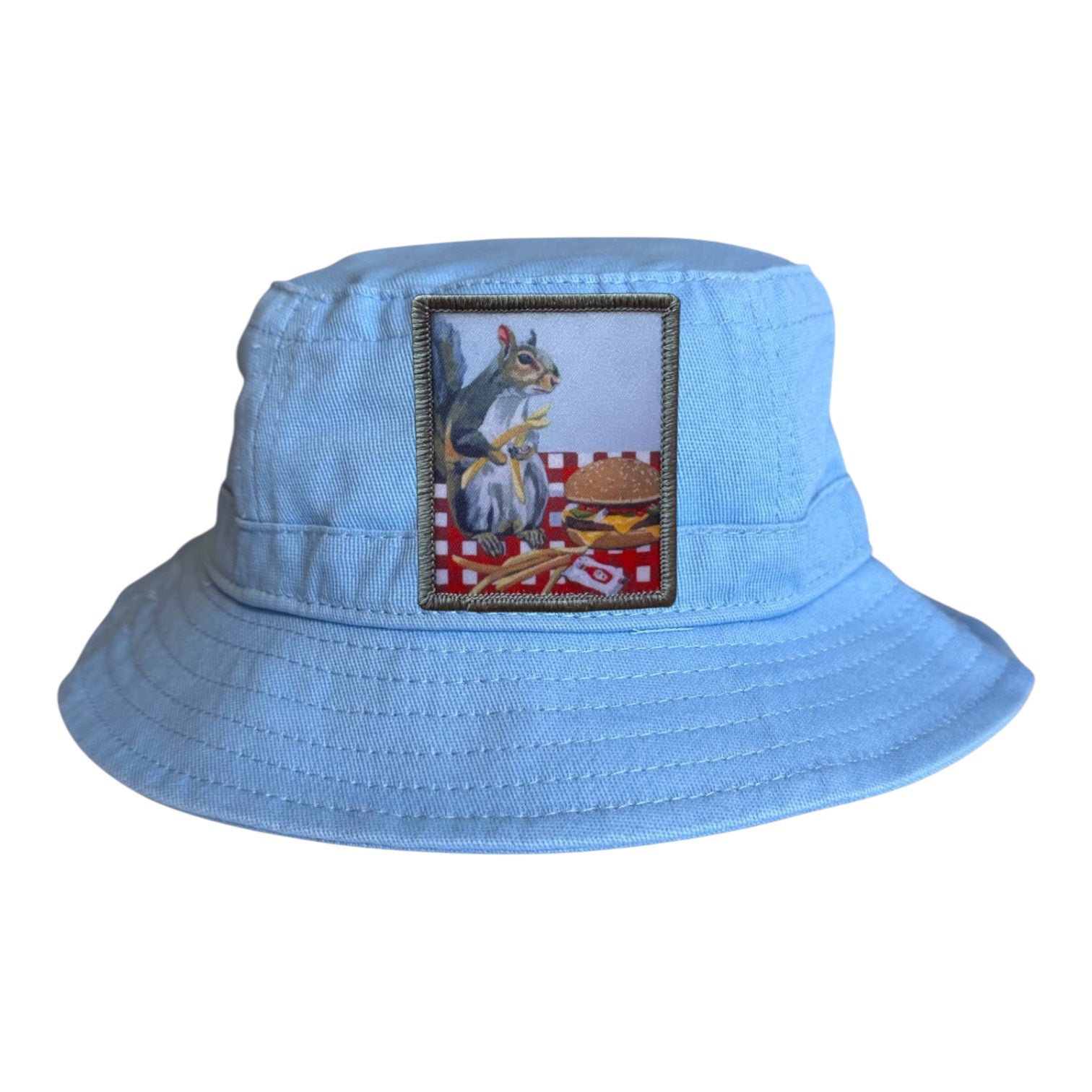 Blue Toddler Bucket Hat Hats FlynHats Squirrel Burger
