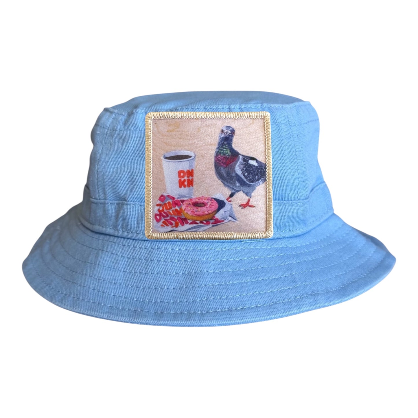 Blue Toddler Bucket Hat Hats FlynHats Pigeons Run On Donuts