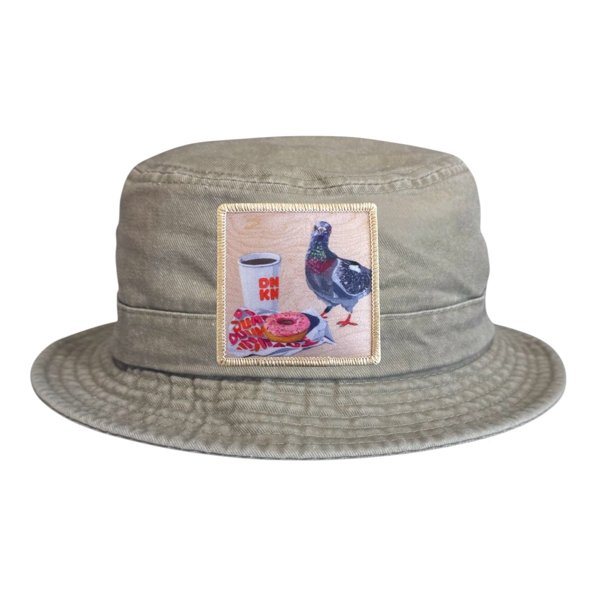 Pigeons Run on Donuts Youth/Toddler Bucket Hat - Tan
