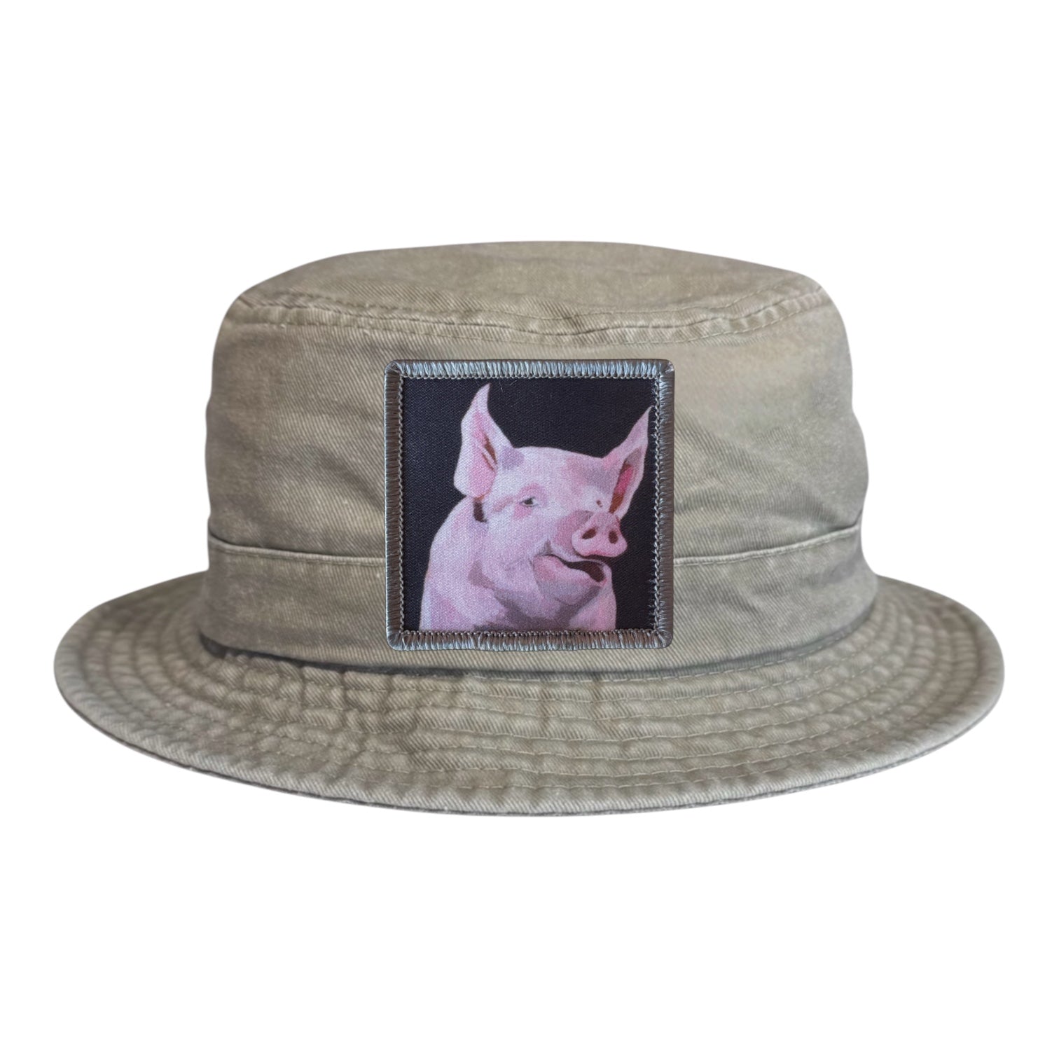 Tan Youth Bucket Hat Hats FlynHats Piggie