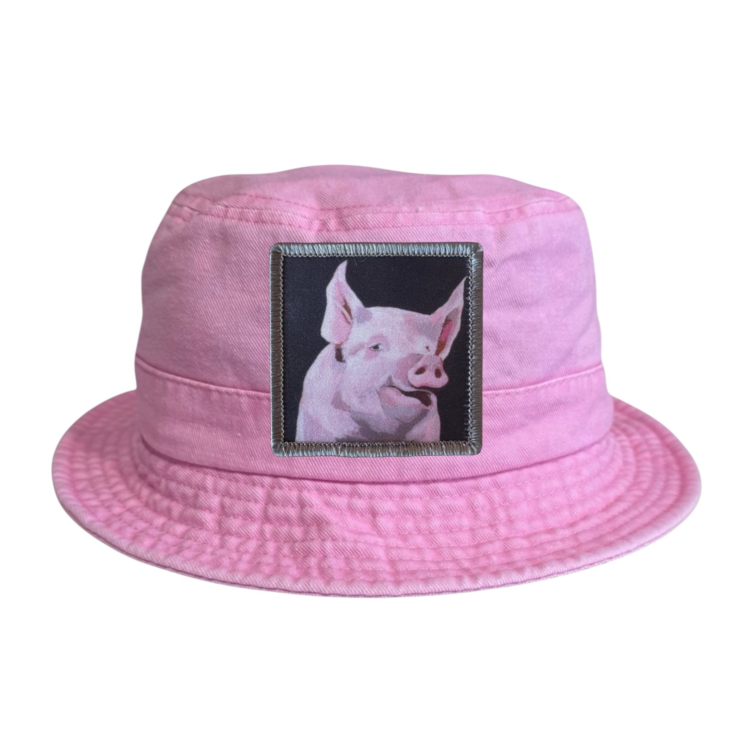 Pink Youth Bucket Hat Hats FlynHats Piggie