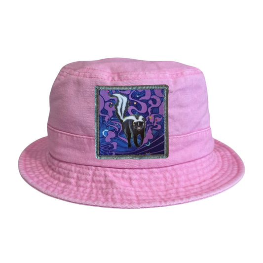Pink Youth Bucket Hat Hats FlynHats Skunky Haze