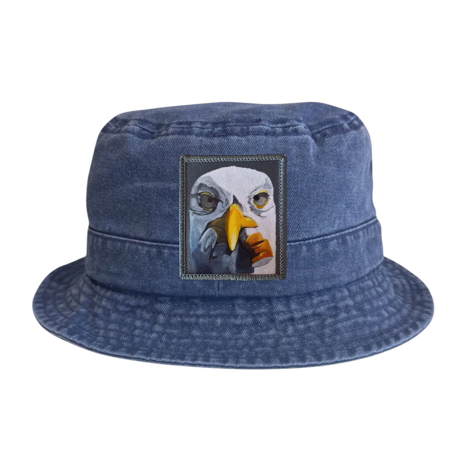 Blue Youth Bucket Hat Hats FlynHats Seagull With Cig