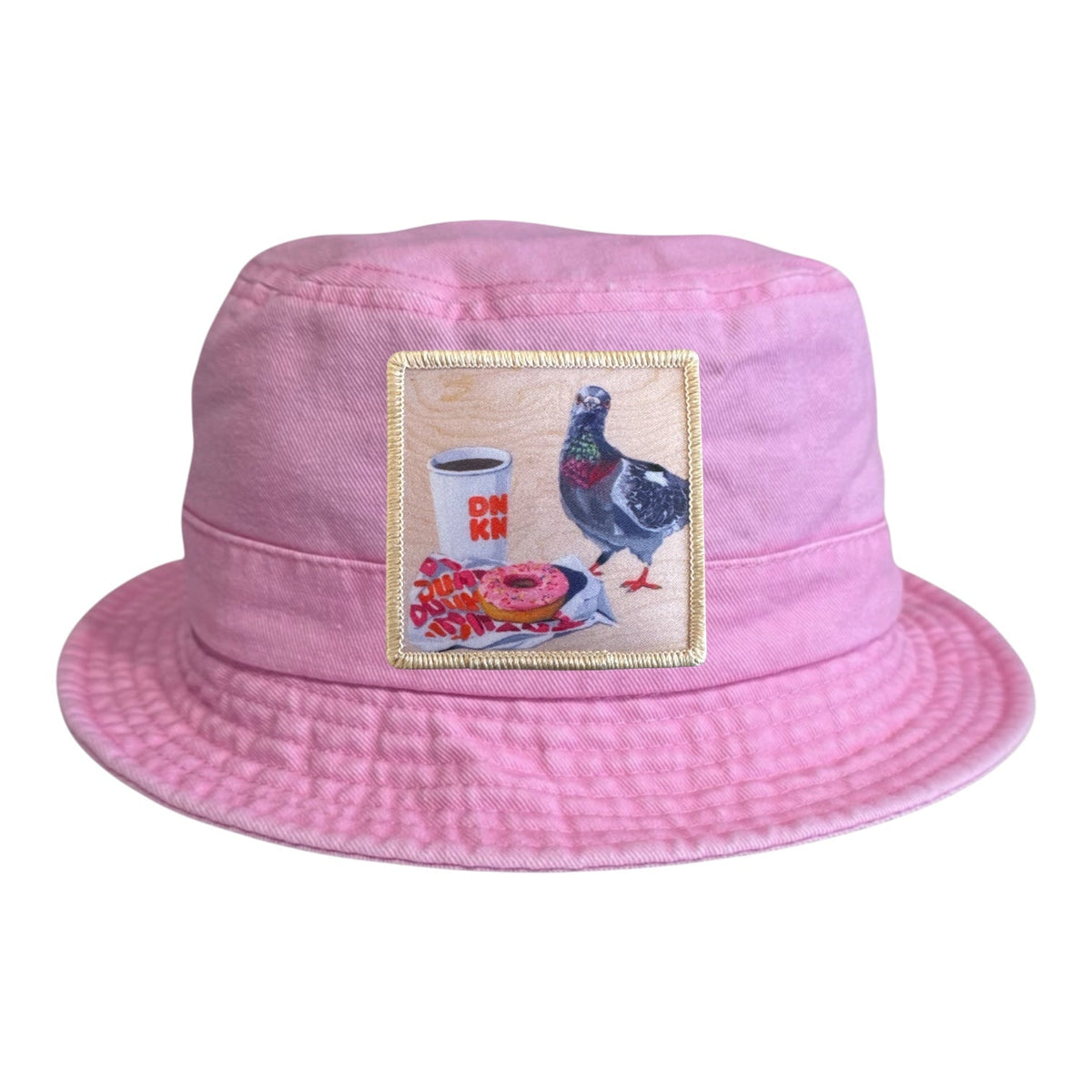Pigeons Run on Donuts Youth/Toddler Bucket Hat - Pink