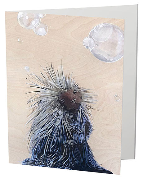Porcupine Greeting Card  Flyn_Costello_Art   