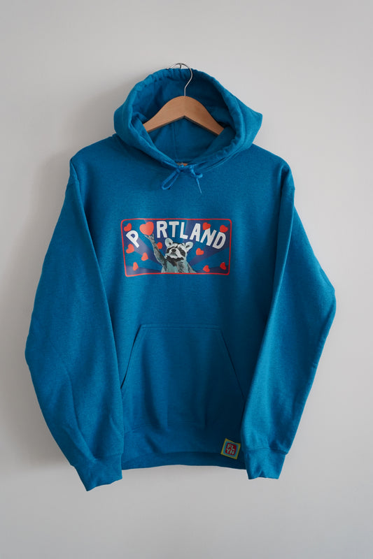 Portland Raccoon Hoodie Sweatshirt FlynHats