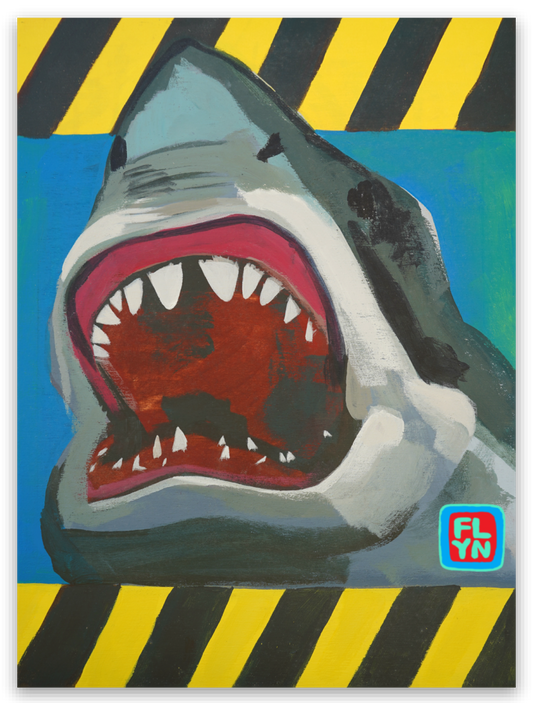 Shark sticker Stickers Flyn Costello