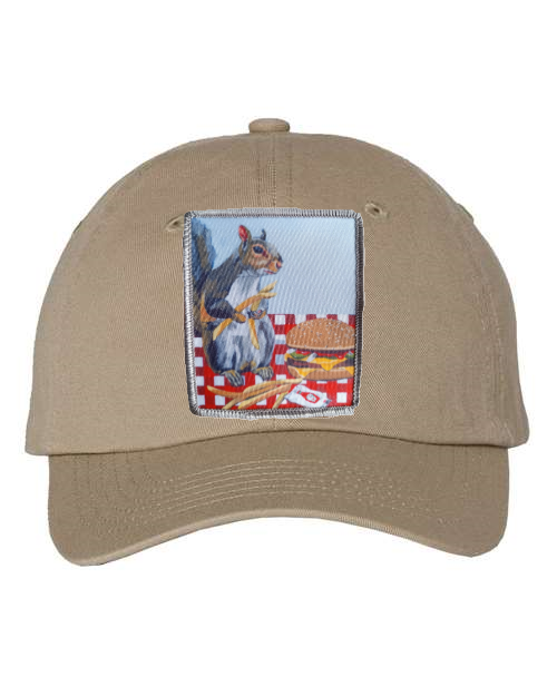 Tan Kids Hat Hats FlynHats Squirrel Burger  