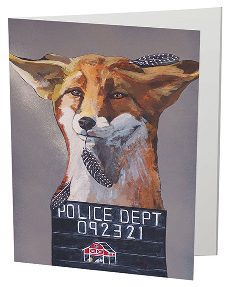 The Usual Suspects: Fox Greeting Card  Flyn_Costello_Art   