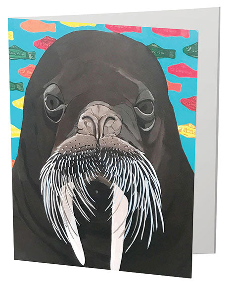 Walrus Dreamin' Greeting Card  Flyn_Costello_Art   