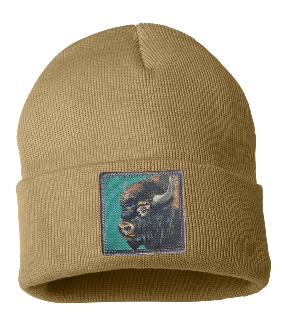 Bison Beanie Hats FlynHats Camel