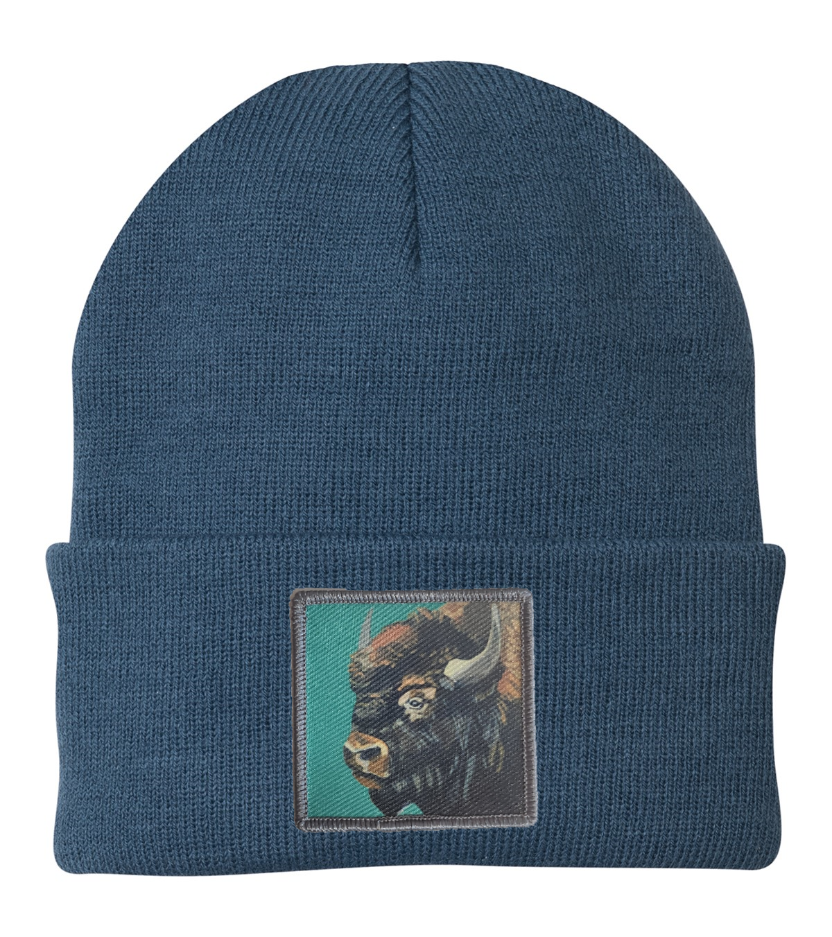 Bison Beanie Hats FlynHats Dusty Blue