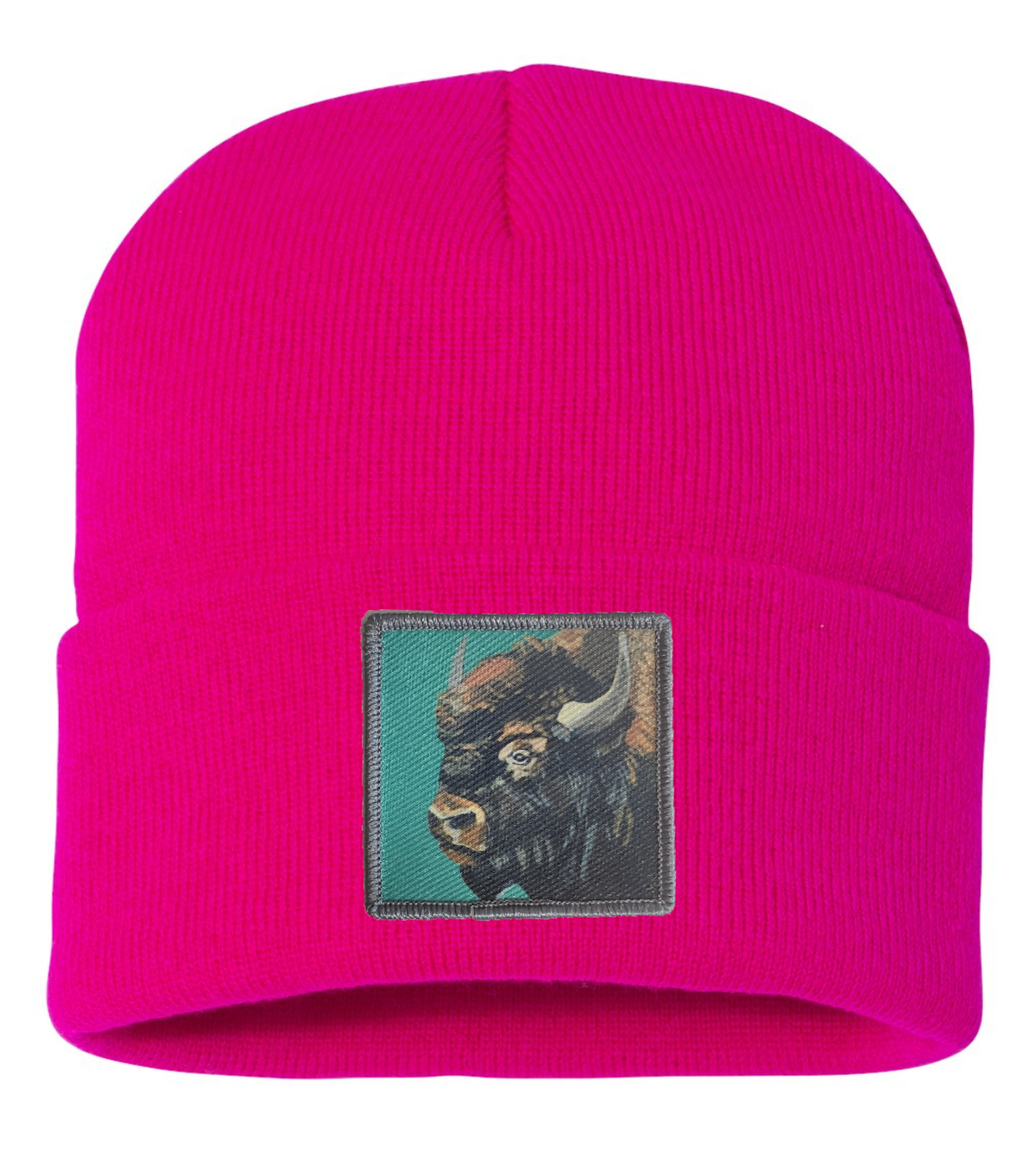 Bison Beanie Hats FlynHats Fuchsia