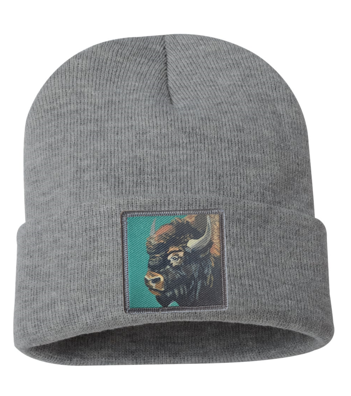 Bison Beanie Hats FlynHats Gray