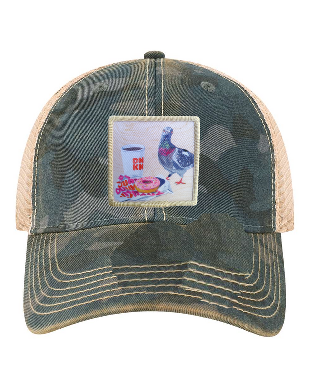 Navy Camo Unstructured Hats Flyn Costello Pigeons Run On Donuts  