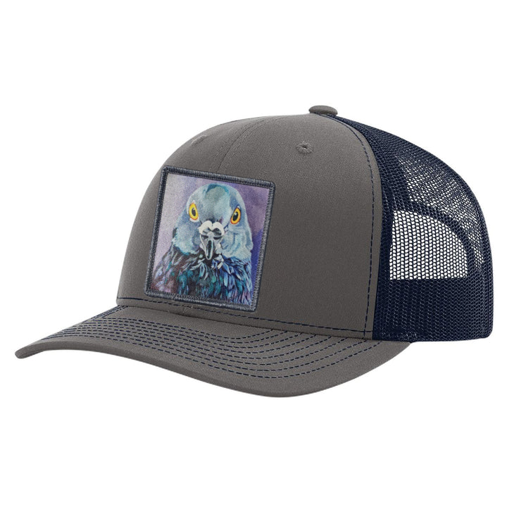 Charcoal/ Navy Trucker Hats Flyn Costello Pigeon  