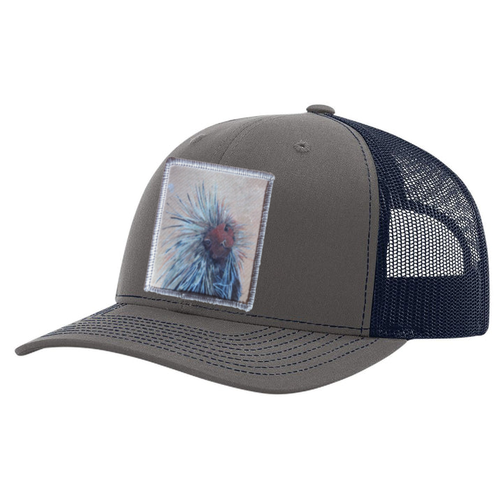 Charcoal/ Navy Trucker Hats Flyn Costello Porcupine  
