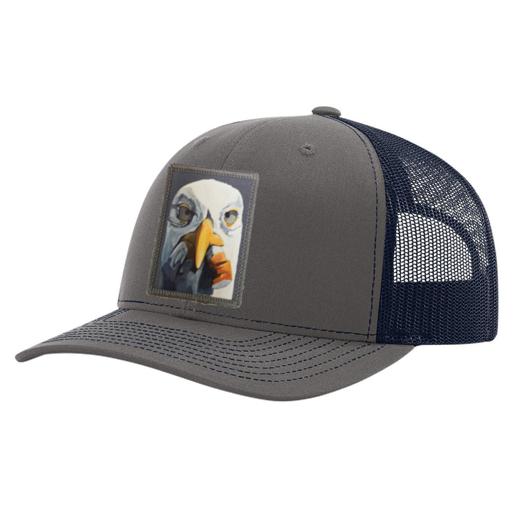 Charcoal/ Navy Trucker Hats Flyn Costello Seagull with Cig  