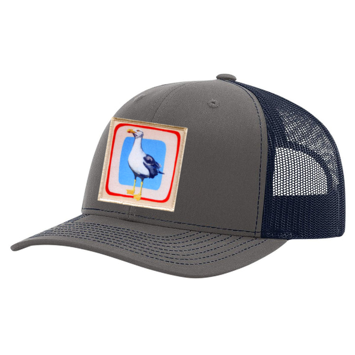 Charcoal/ Navy Trucker Hats Flyn Costello Seagull  