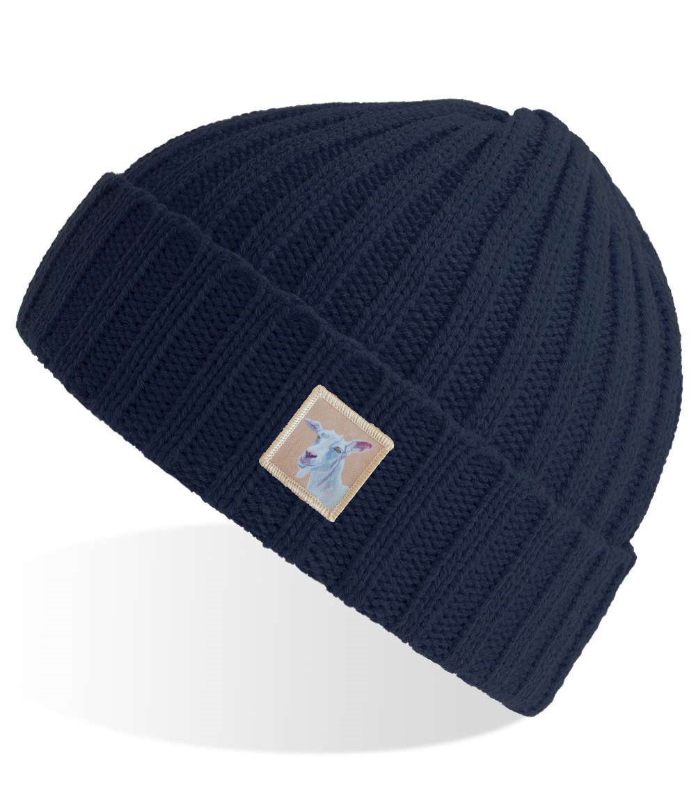 Little Goat Sustainable Cable Knit Beanie - Navy