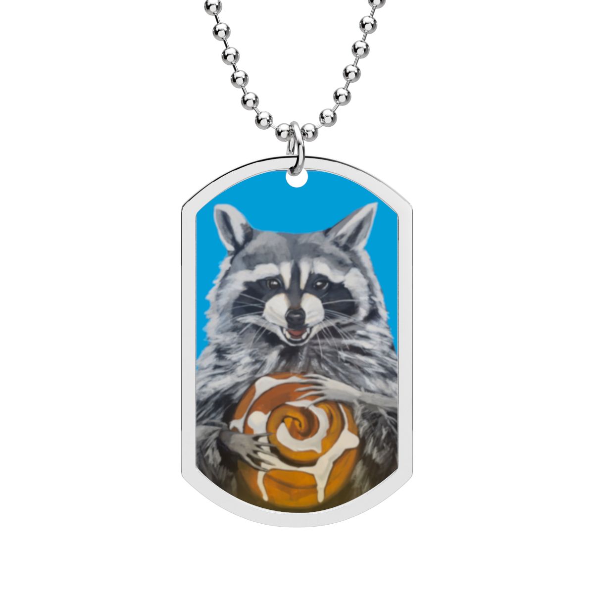 Cinnabun Bandit Stainless Steel Dog Tag