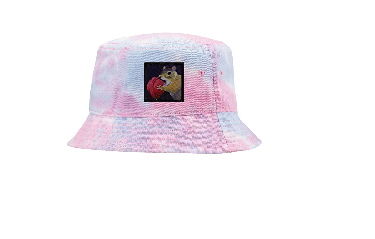 Lolly Chipmunk Bucket Hat - Cotton Candy