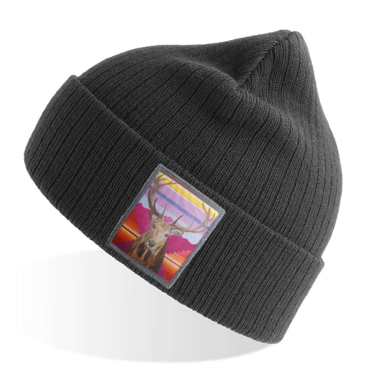 Elk Sustainable Rib Knit Beanie Hats Flyn Hats Grey