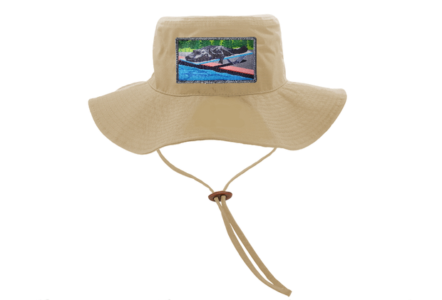 Khaki Bucket Hat with Drawstring Hats Flyn Costello Pool Party Canceled  