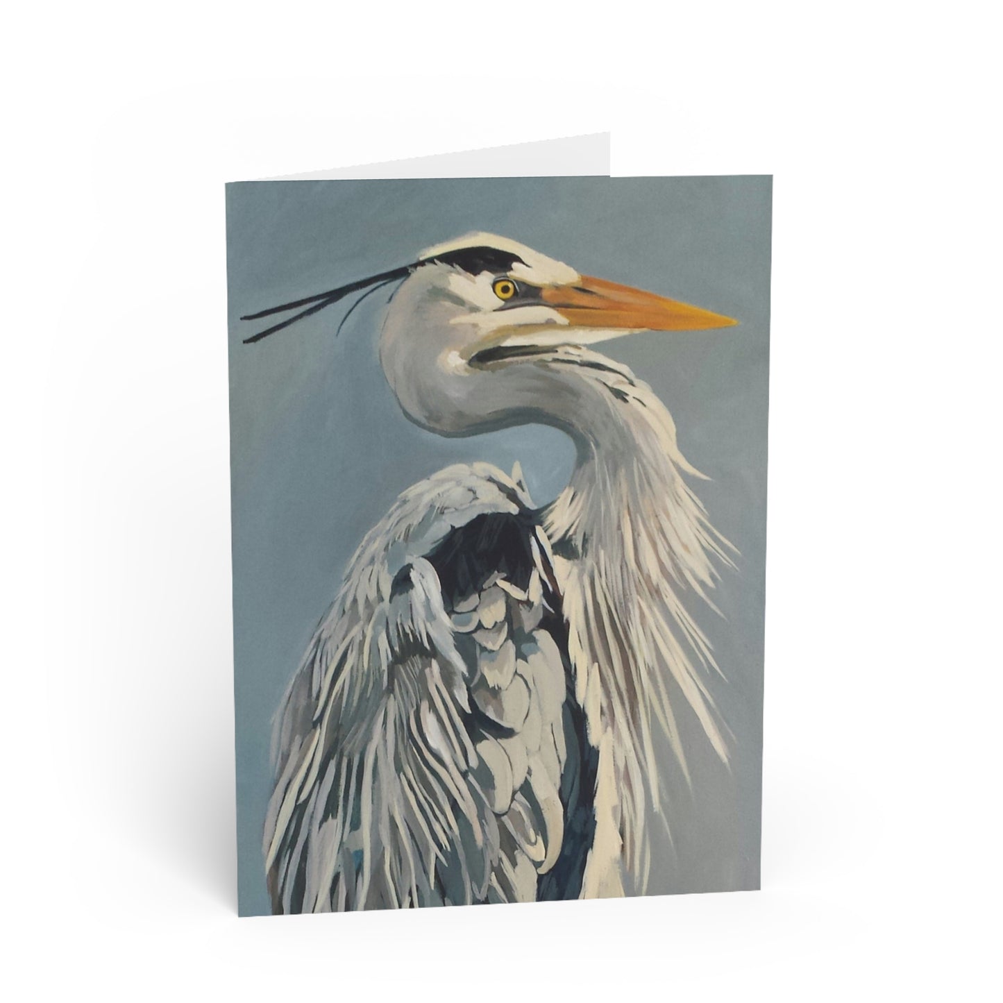 Great Blue Heron Greeting Card Flyn_Costello_Art
