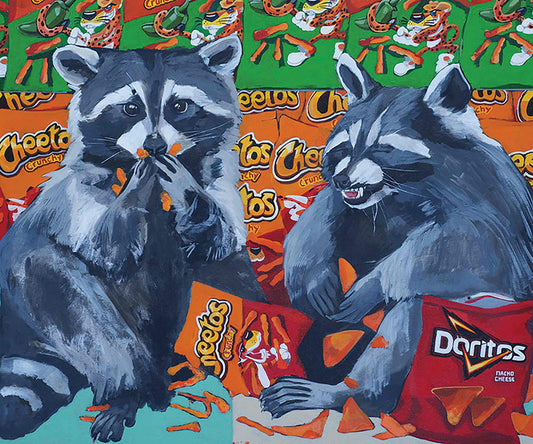 Large Junkfood Bandits Print Prints Flyn_Costello_Art