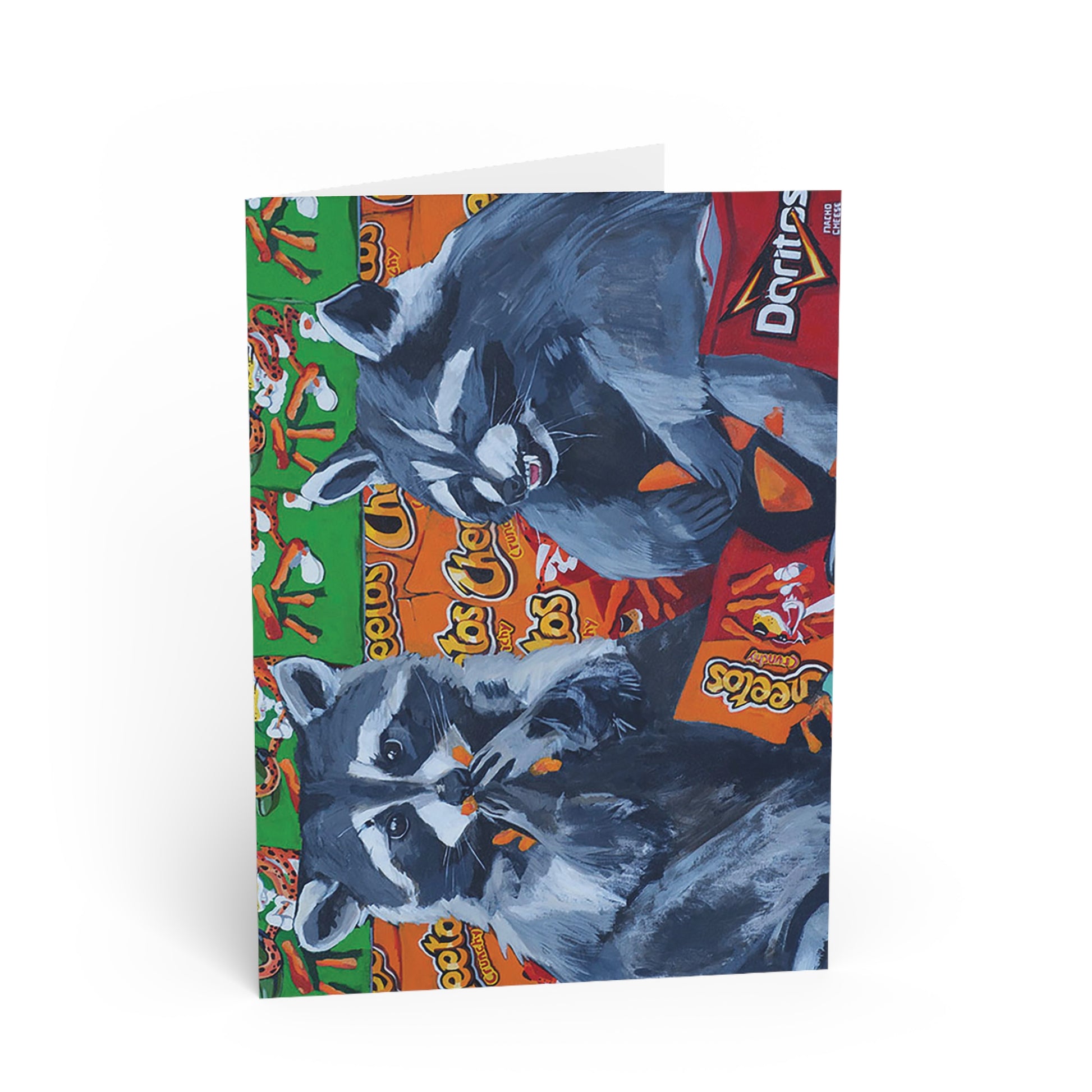 Junkfood Bandits Greeting Card Flyn_Costello_Art