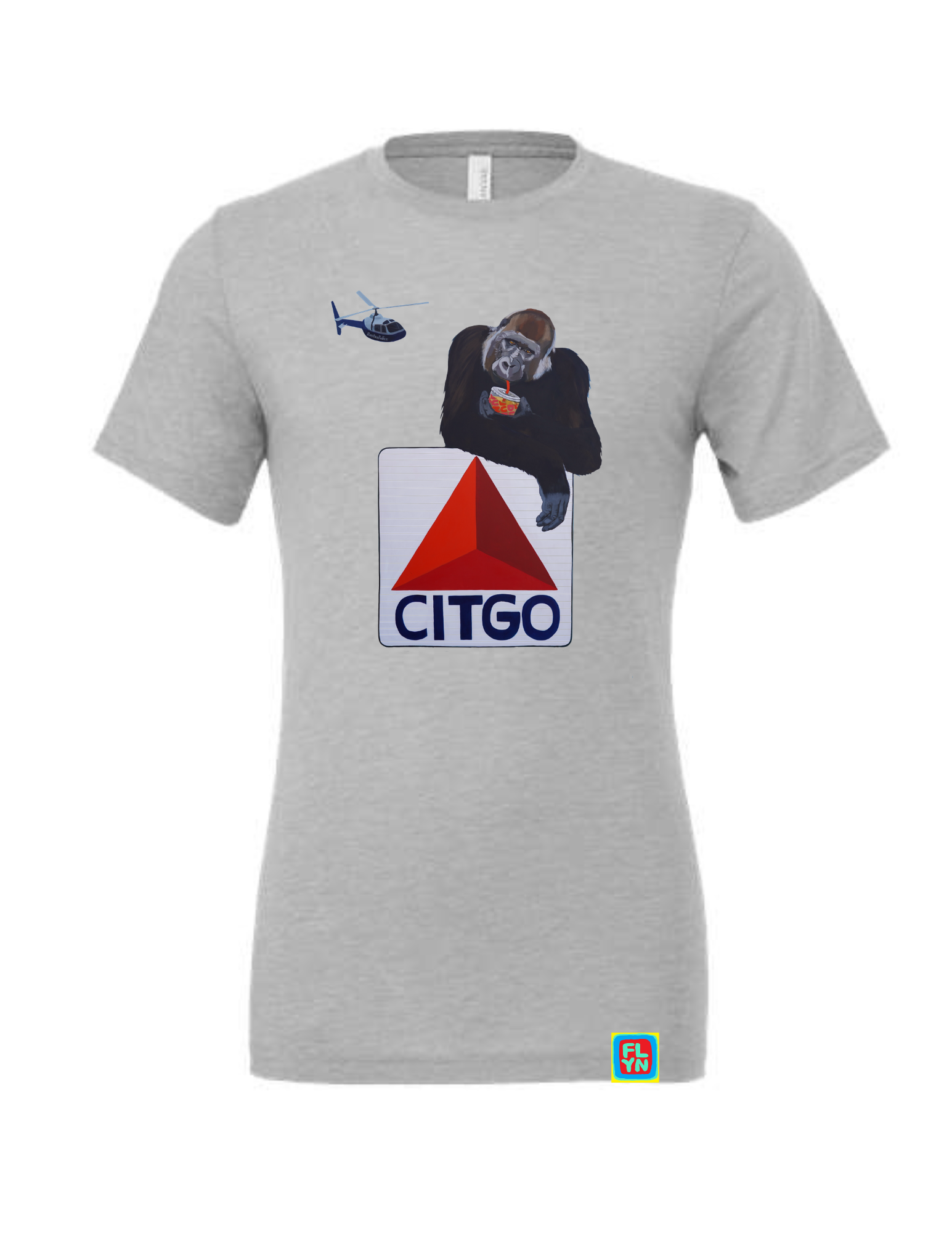 KING of BOSTON Gorilla t-shirt t shirt Flyn_Costello_Art