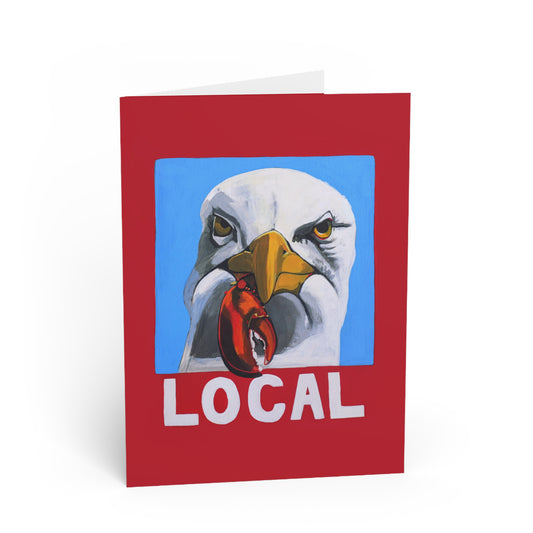 Local Seagull Greeting Card Flyn_Costello_Art