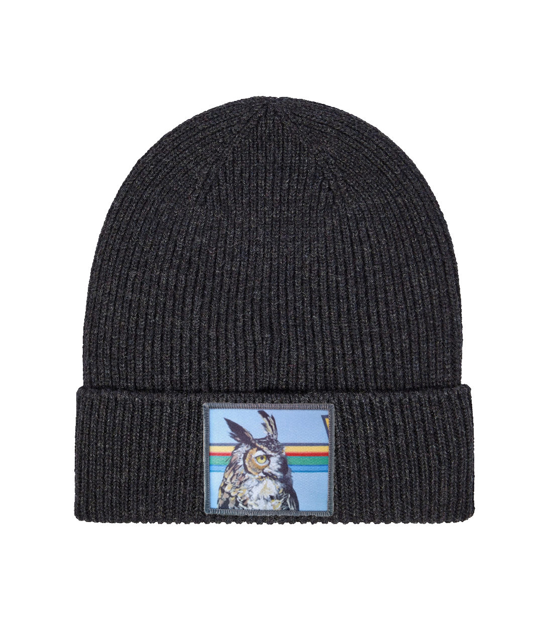 Merino Wool Beanie Charcoal Hats FlynHats Gaia  