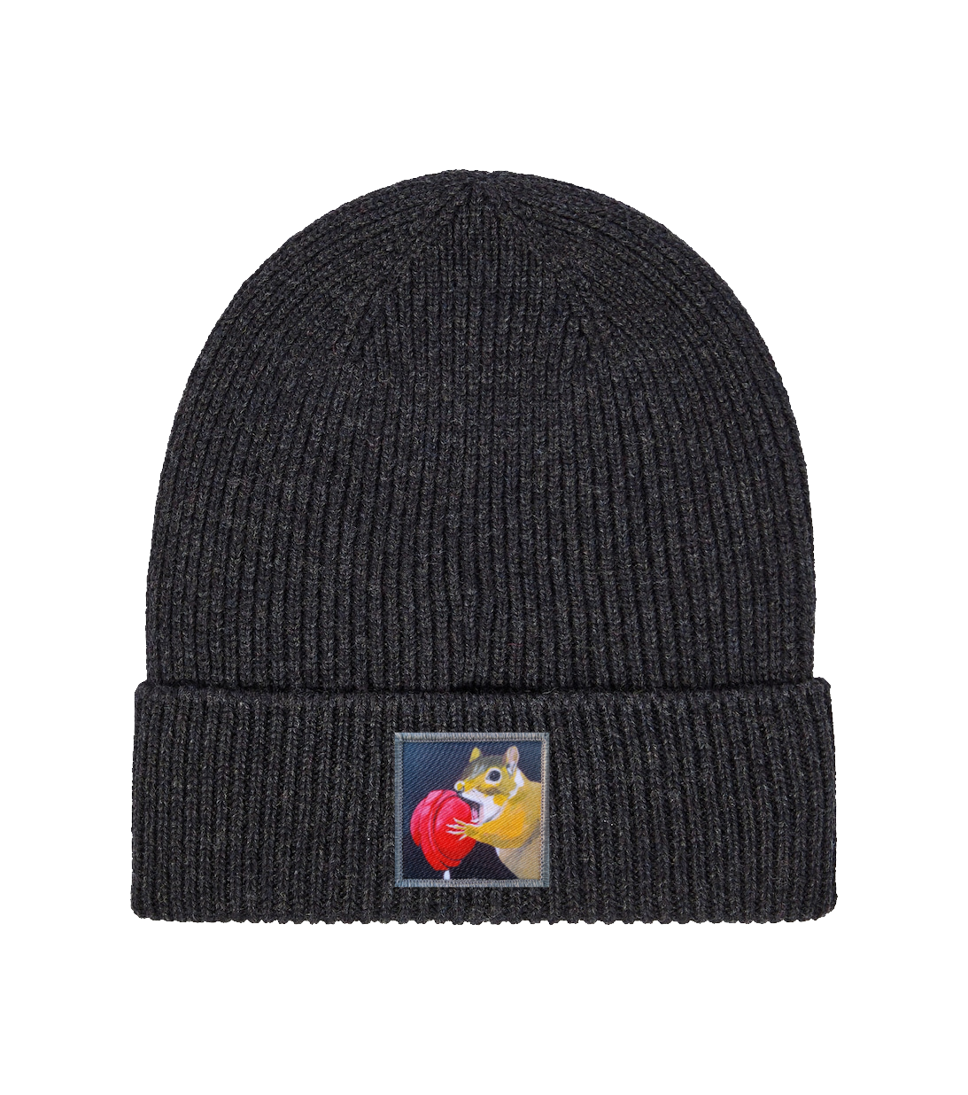Merino Wool Beanie Charcoal Hats FlynHats Lolly  