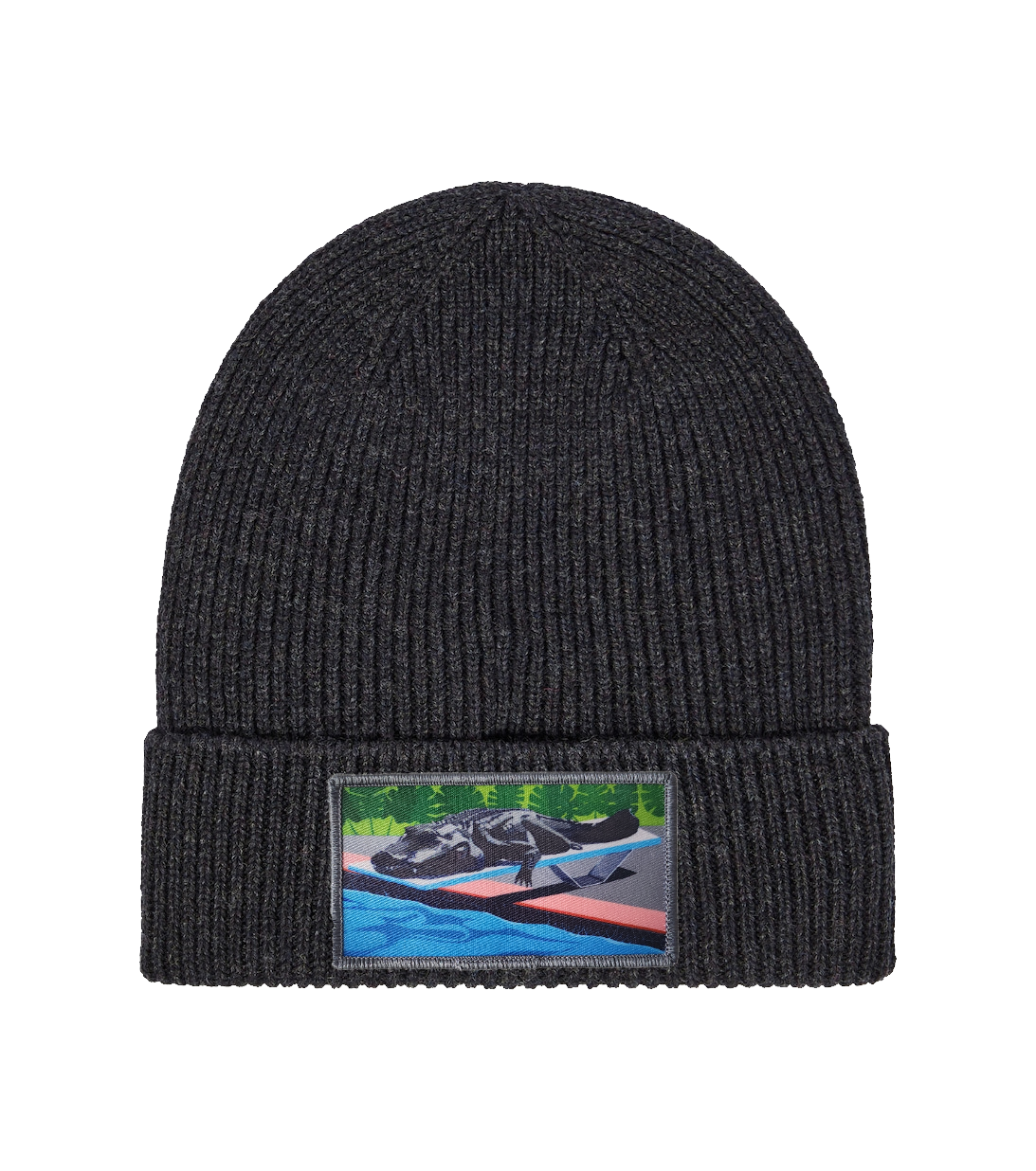 Merino Wool Beanie Charcoal Hats FlynHats Pool Party Canceled  