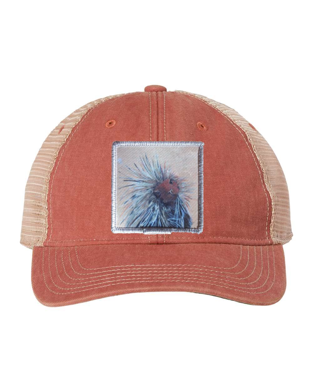 I Don't Mean to Burst Your Bubble Porcupine Unstructured Trucker Hat - Nantucket Red