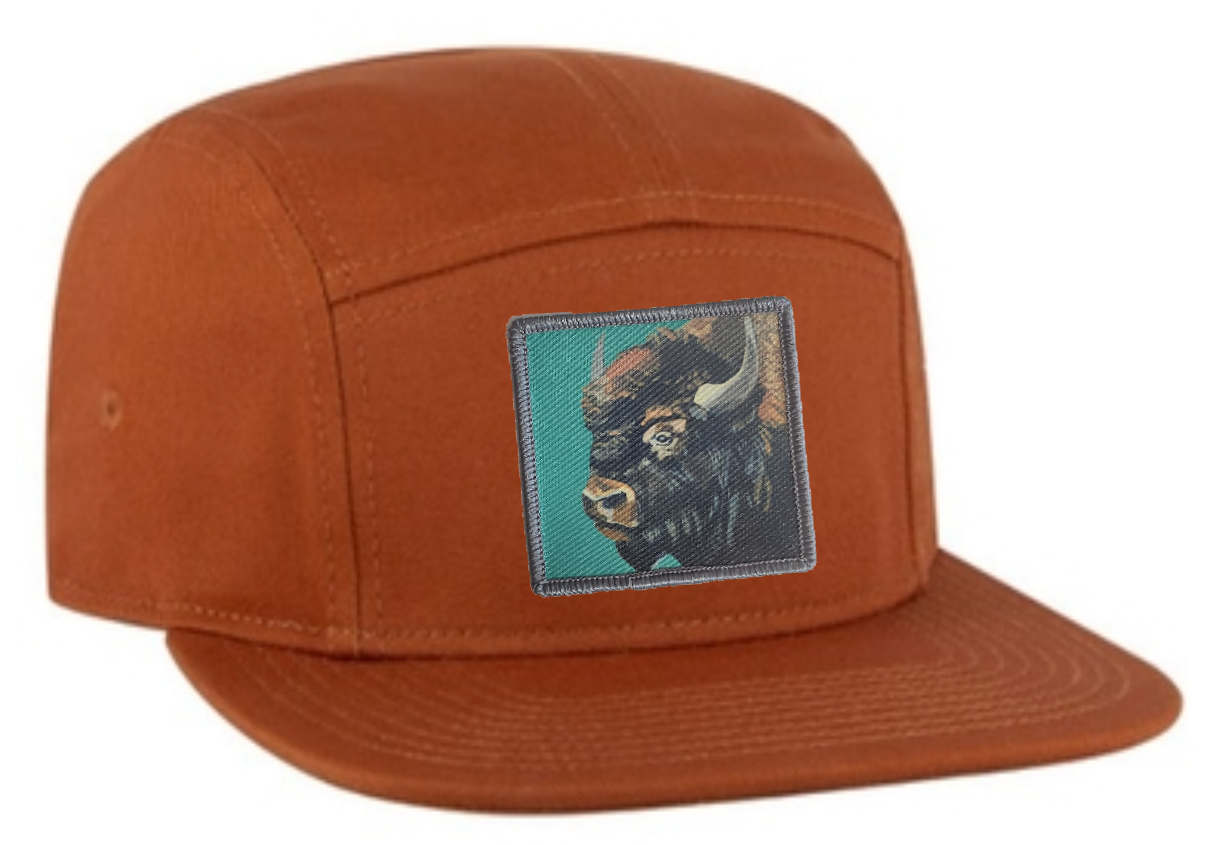 Orange Camper Hat Hats FlynHats Bison  