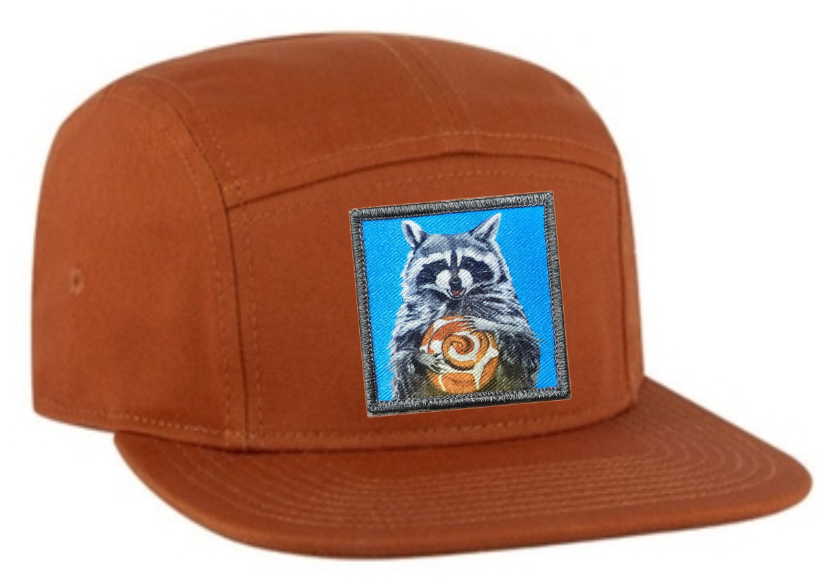 Orange Camper Hat Hats FlynHats Cinnabun Bandit  