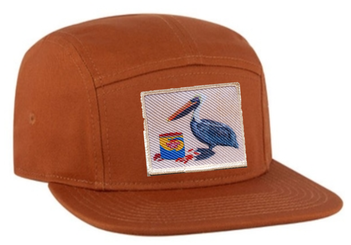 Orange Camper Hat Hats FlynHats Gone Fishin'  