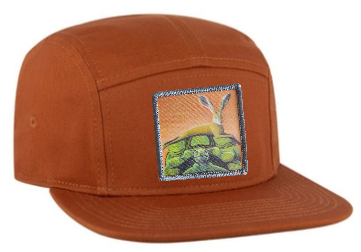 Orange Camper Hat Hats FlynHats The Tortoise by a Hare  