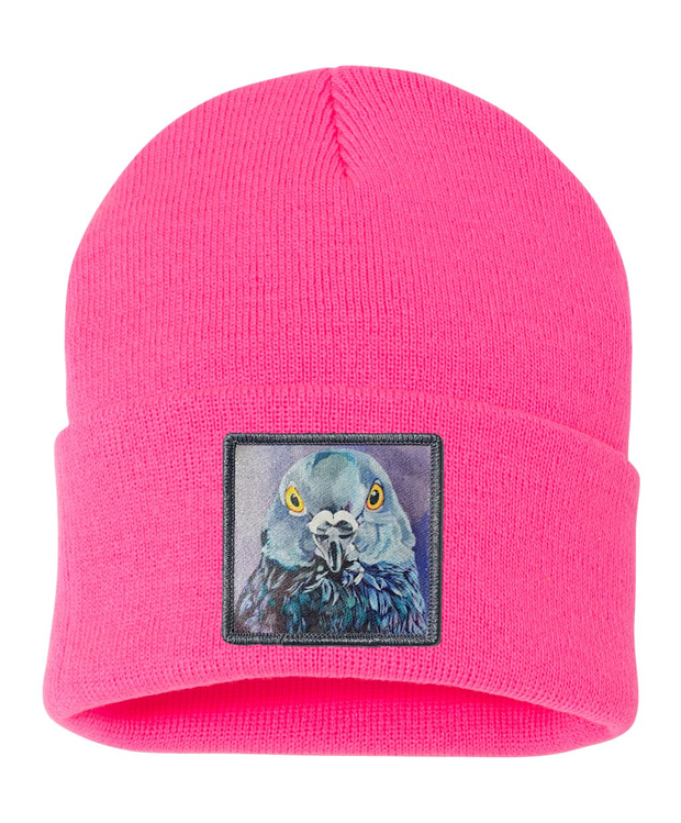 Pigeon Beanie Hats FlynHats Neon Pink  
