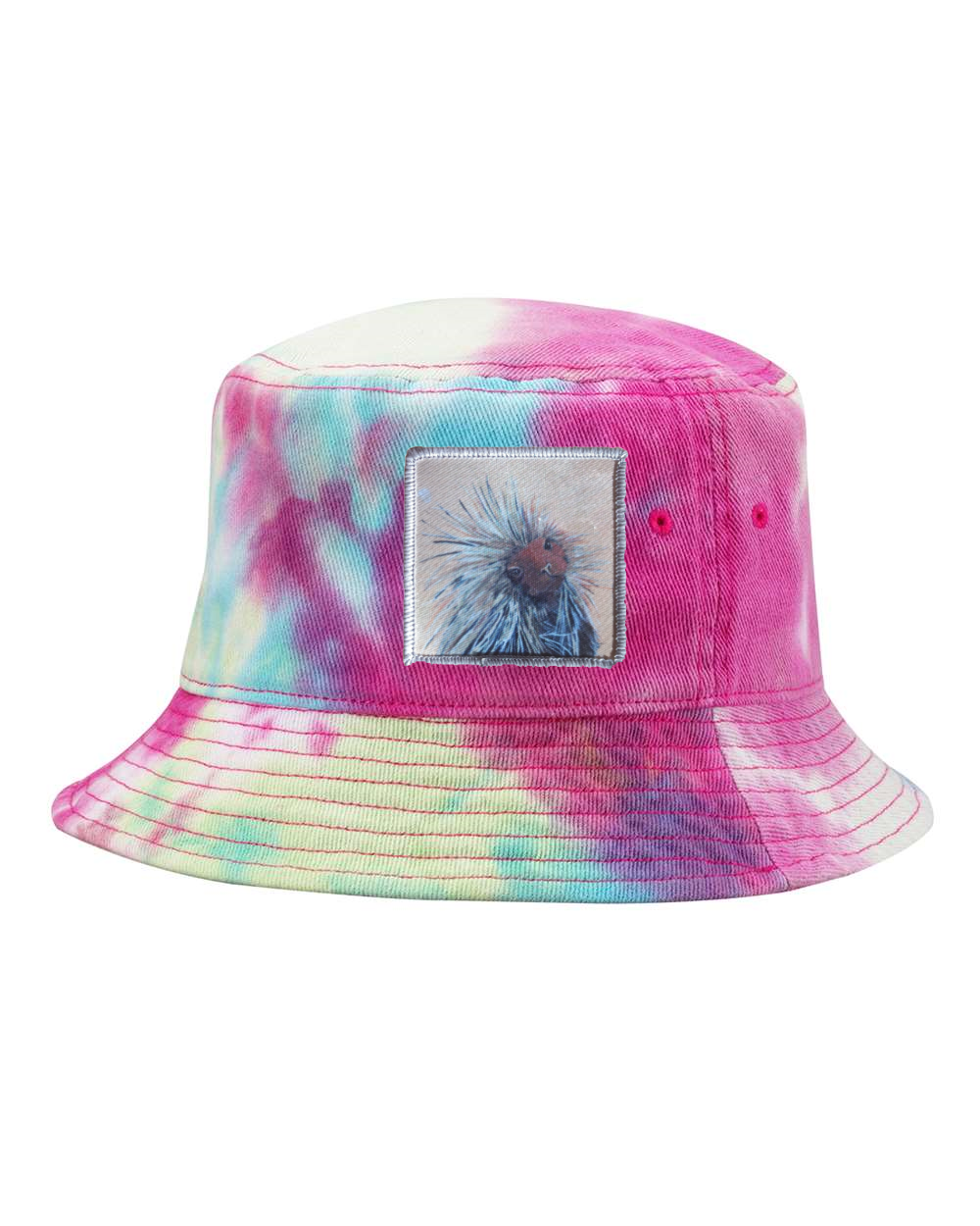I Don't Mean to Burst Your Bubble Porcupine Bucket Hat - Raspberry Mist