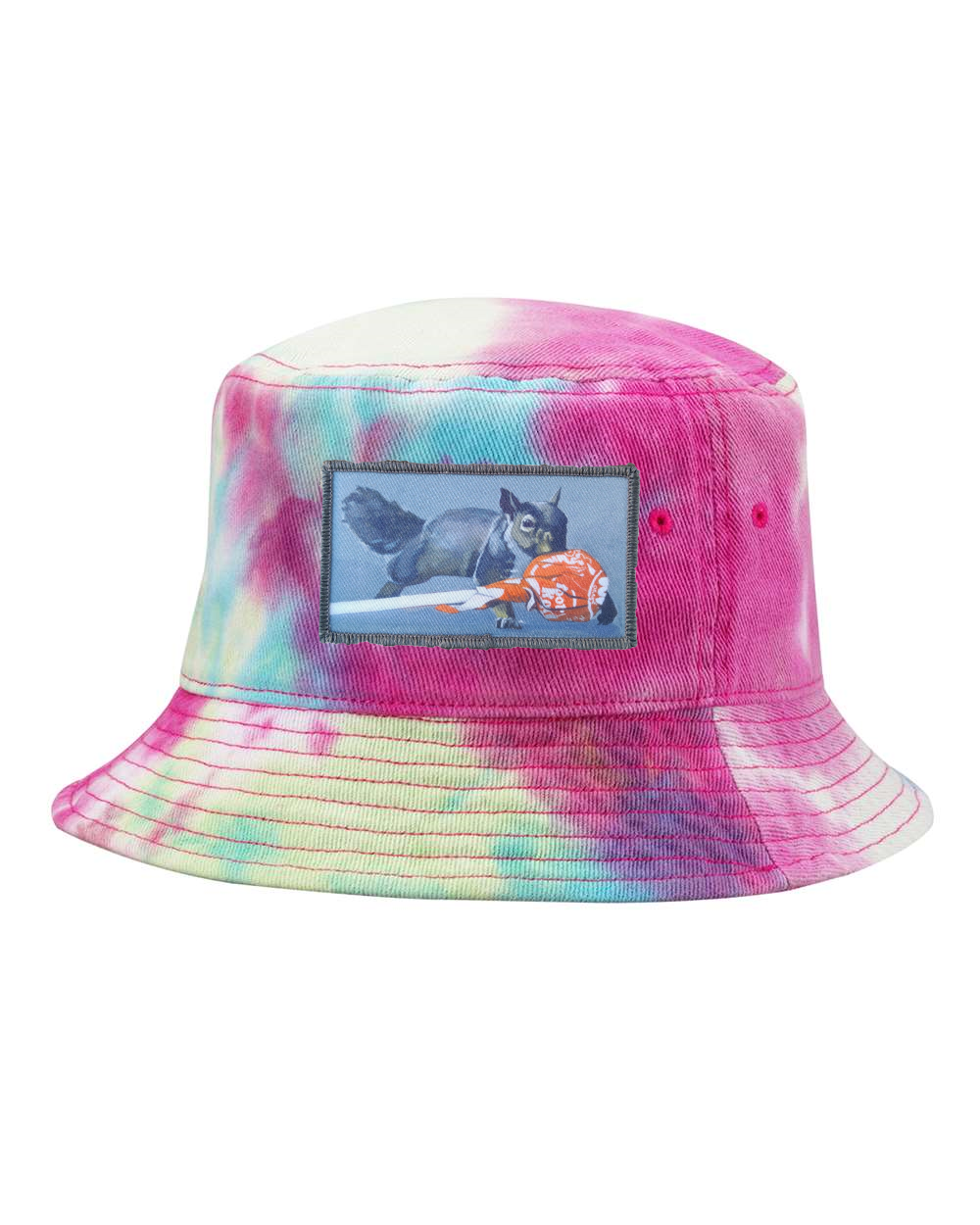 Secret Stash Squirrel Bucket Hat - Raspberry Mist
