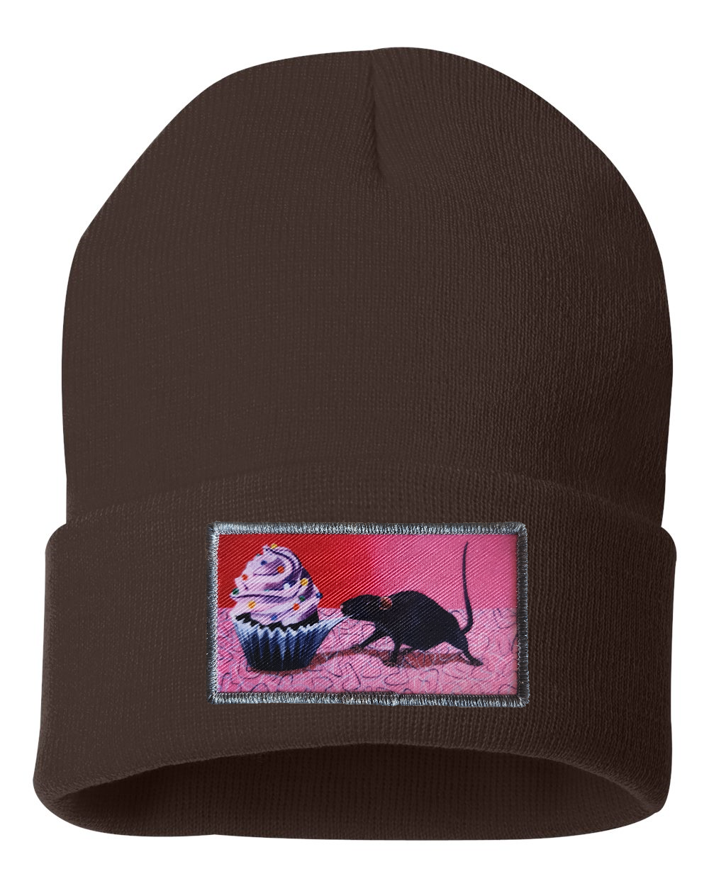 Rats Got My Cake Beanie Hats FlynHats Brown  