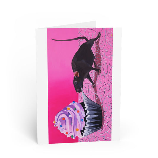 Rats got my Cake Greeting Card Flyn_Costello_Art