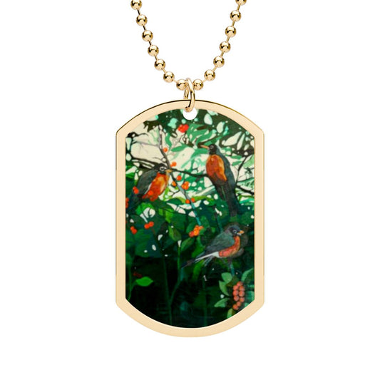 Robins Gold Plated Dog Tag FLYNhats