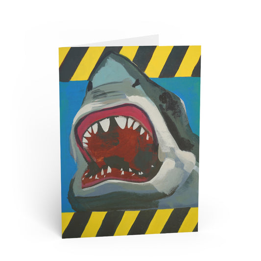 Shark Greeting Card Flyn_Costello_Art