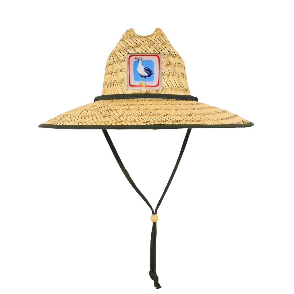 Seagull Straw Lifeguard Hat - Natural