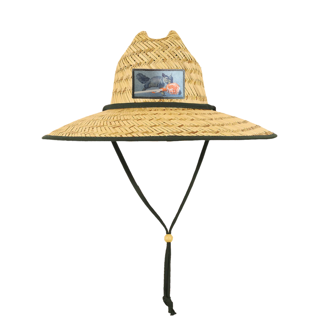 Secret Stash Squirrel Straw Lifeguard Hat - Natural